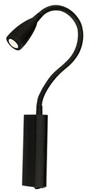 Azzardo Veronica fürdőszobai fali lámpa, fekete, 3000K melegfehér, beépített LED, 3W, 150 lm, AZ-1548