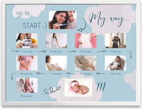 Baby Shower Ajándékkeret- 9 hónapos terhes 30x40