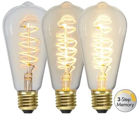 Meleg színű LED szálas szabályozható izzó E27, 4 W Spiral Filament – Star Trading