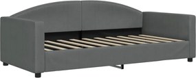 vidaXL sötétszürke szövet kanapéágy 90 x 190 cm