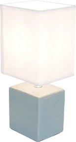 Globo 21676 Asztali lámpa kerámia szürke, textil fehér, LxBxH:130x110x290, exkl. 1xE14 40W 230V