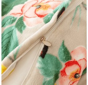 Mikroplüss ágyneműhuzat PETALIA bézs Ágyneműhuzat mérete: 70 x 80 cm | 140 x 200 cm