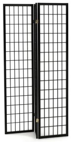 Fekete Tömörfa Paraván. EF-E803 BK