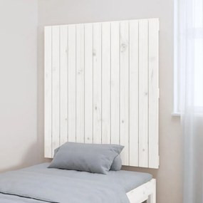fehér tömör fenyőfa fali fejtámla 82,5x3x90 cm