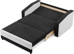 Hewlet kanapé, szövet anyag, fekete - fehér