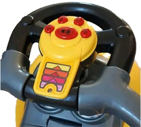 Baby Mix Mega Car 3 az1- ben futóbicikli vezetőrúddal, piros