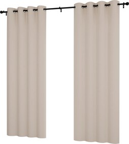 Kész függöny 145x240 karikákkal, sima matt függöny nappaliba