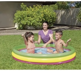 Inflatable rainbow pool 152cm Bestway 51103