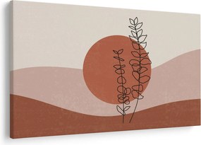 Kép - Boho levelek N⁰1 (90x60 cm)