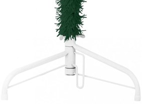 zöld vékony fél műkarácsonyfa állvánnyal 120 cm