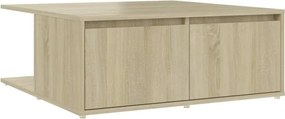 vidaXL sonoma tölgy színű szerelt fa dohányzóasztal 80 x 80 x 31 cm