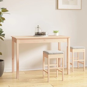Tömör fenyőfa ebédlőasztal 110 x 55 x 75 cm
