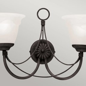 Elstead Lighting CARISBROOKE CB2-BLACK Fali lámpa 2x60W/E14
