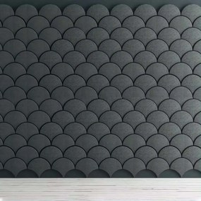 Bilnora extra sűrű Félkör Alakú öntapadós hátoldalú irodai hangszigetelő Panel 9mm Vastag 30x30x0,9cm - 1 fehér , 30x30x0,9cm