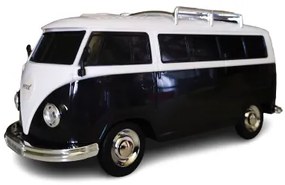 Volkswagen Transporter T1 alakú világító bluetooth hangszóró és rádió – villogó fényszórókkal és guruló kerekekkel – 21 cm