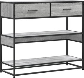 vidaXL szürke sonoma színű szerelt fa tálalóasztal 90x35x80 cm