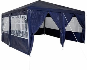 vidaXL Partysátor Kék 400 x 400 x 266 cm Polietilén