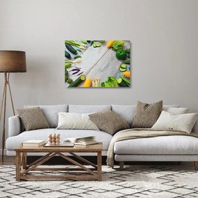 Zöldség képe (üvegen) (70x50 cm)