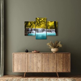 Kép - Vízesés, élénk színekkel (90x60 cm)