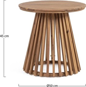 Akácfa kerek kerti kisasztal ø 50 cm Rodano – Bizzotto