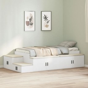 Fehér Tárolóágy keret 90x200 cm