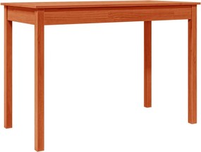 vidaXL viaszbarna tömör fenyőfa ebédlőasztal 110 x 55 x 75 cm