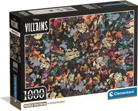 Disney Gonoszok Faces of Darkness 1000 db-os puzzle Clementoni