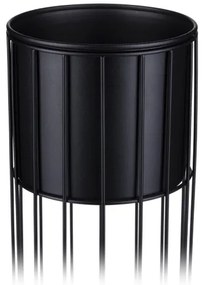 Fém virágcserép LOFT 42x20 cm fekete