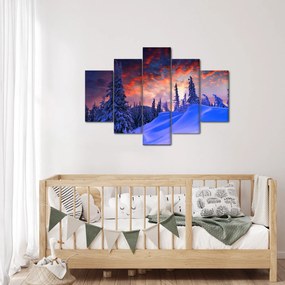 Kép - Téli szürkület (150x105 cm)