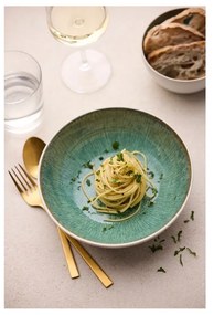 Fehér-zöld kőedény tálka 400 ml Gastro White/Green – Bitz