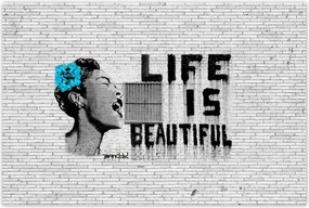 Poszterek 120x80 Banksy Life is beautiful