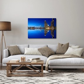 Kép - éjszaka Rotterdam (70x50 cm)