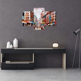 Kép - Hong Kong, olajfestmény (90x60 cm)