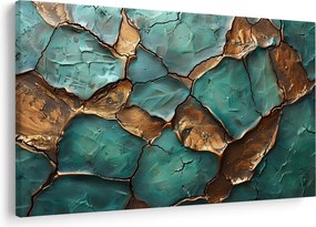 Kép - Zöld-arany festés (90x60 cm)