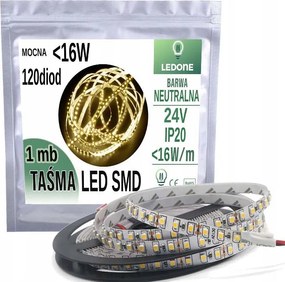 Led szalag Smd 24V 16W 600 dióda IP20 Semleges 1mb