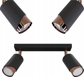 Fürdőszobai Csőlámpa Mennyezeti Réz Fekete Led Pl Loft