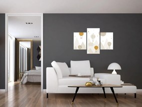 Kép - Repülő léggömbök (90x60 cm)