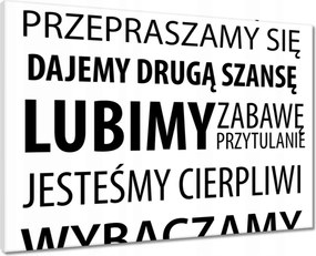 Vászonkép 70x50 Ebben a házban az igazat mondjuk