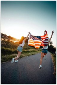 Poszterek 80x120 Futás a szabadság felé Usa