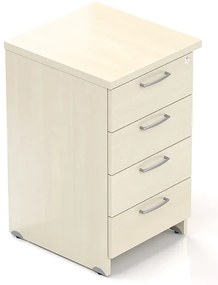 Visio konténer 50 x 47 cm - 4 fiókos, juhar