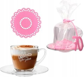 Csésze filc alátét szett 70 Születésnap A királynő csak egy van