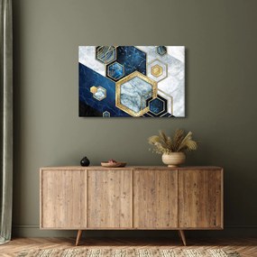 Kép - Márvány hatszögek (90x60 cm)