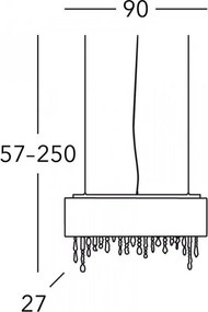 Függeszték Fehér PARALUME KOLARZ 0240-85-5-W