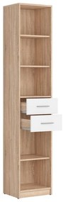 Regál Nepo Plus 26 (szonoma tölgy + fehér) . 1098381