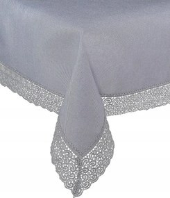 Abrosz kerek elegáns, gipiurával és csillogó cérnával 404 120 cm szürke