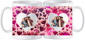 Nyomott mintás bögre Valentin napra Az Ön fotói Ajándék Bögre Ajándék