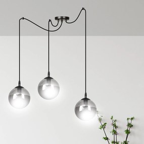 Emibig modern függeszték gigi fekete grafit emi937/3