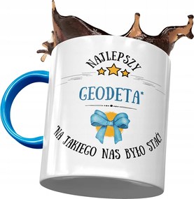 Kék Bögre Geodéta Legjobb Geodéta Nyomtatott Fotóval