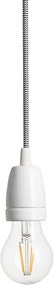 RENDL FABIO függesztő készlet fekete/fehér porcelán 230V LED E27 15W