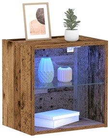 Lebegő Polc Ót Wood 40x28,5x40 cm Mérnöki Fa